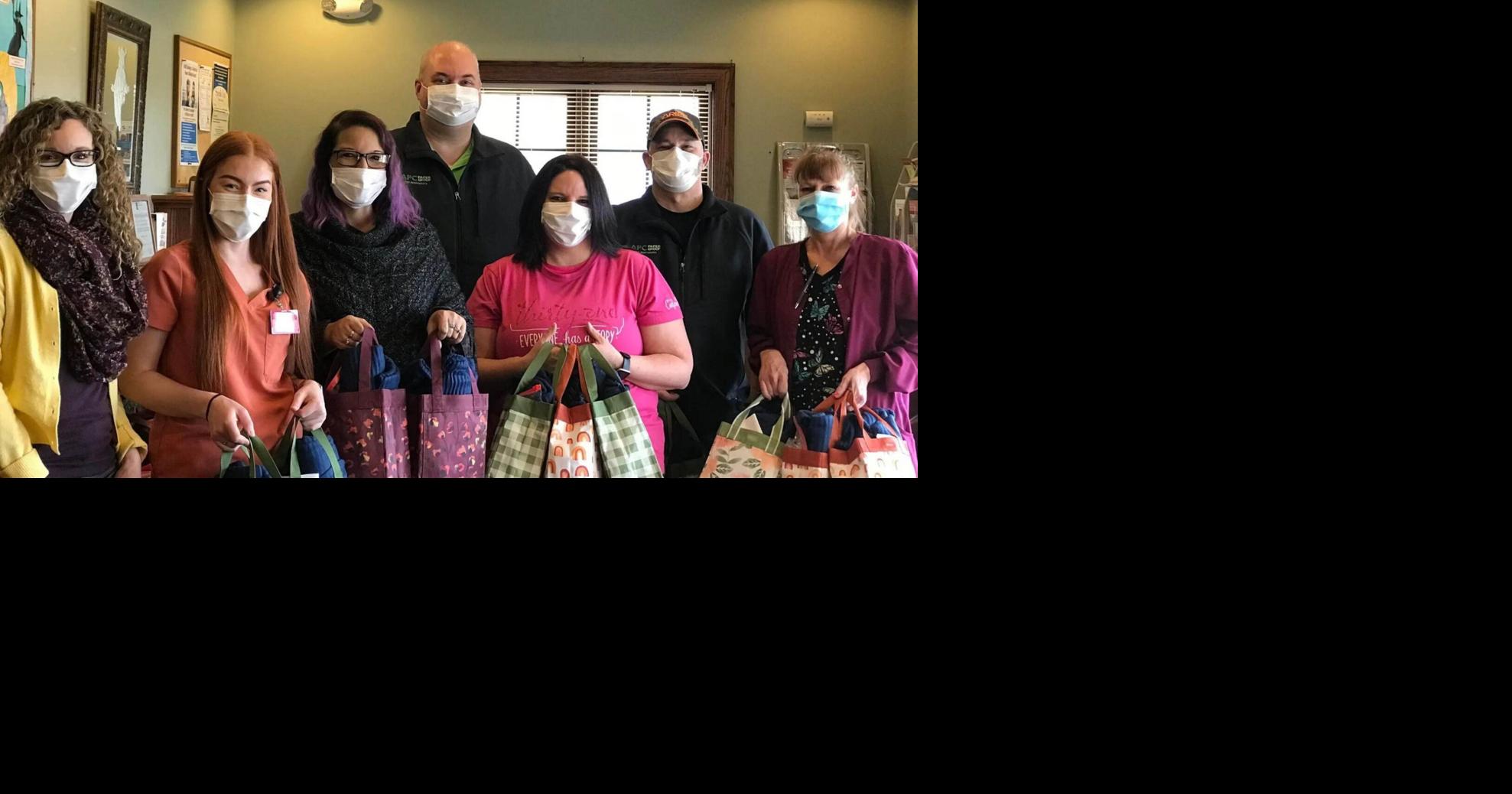 Comfort bags delivered to dialysis units in Massena, Ogdensburg Community Giving