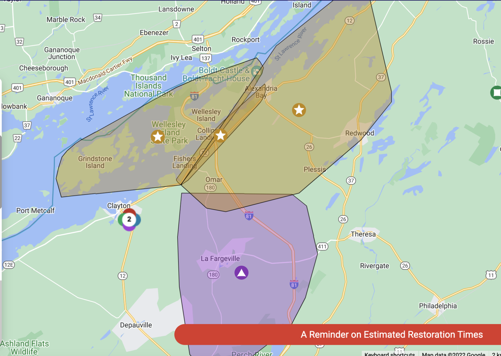 River towns, islands without power Sunday night Jefferson County News