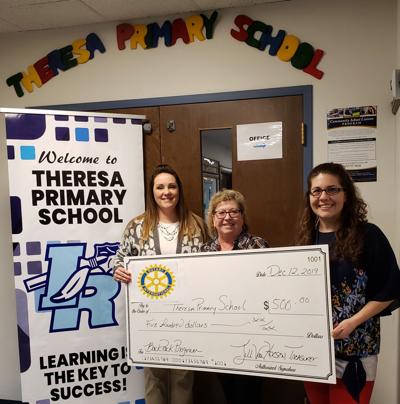 Theresa Rotary donates to BackPack Program