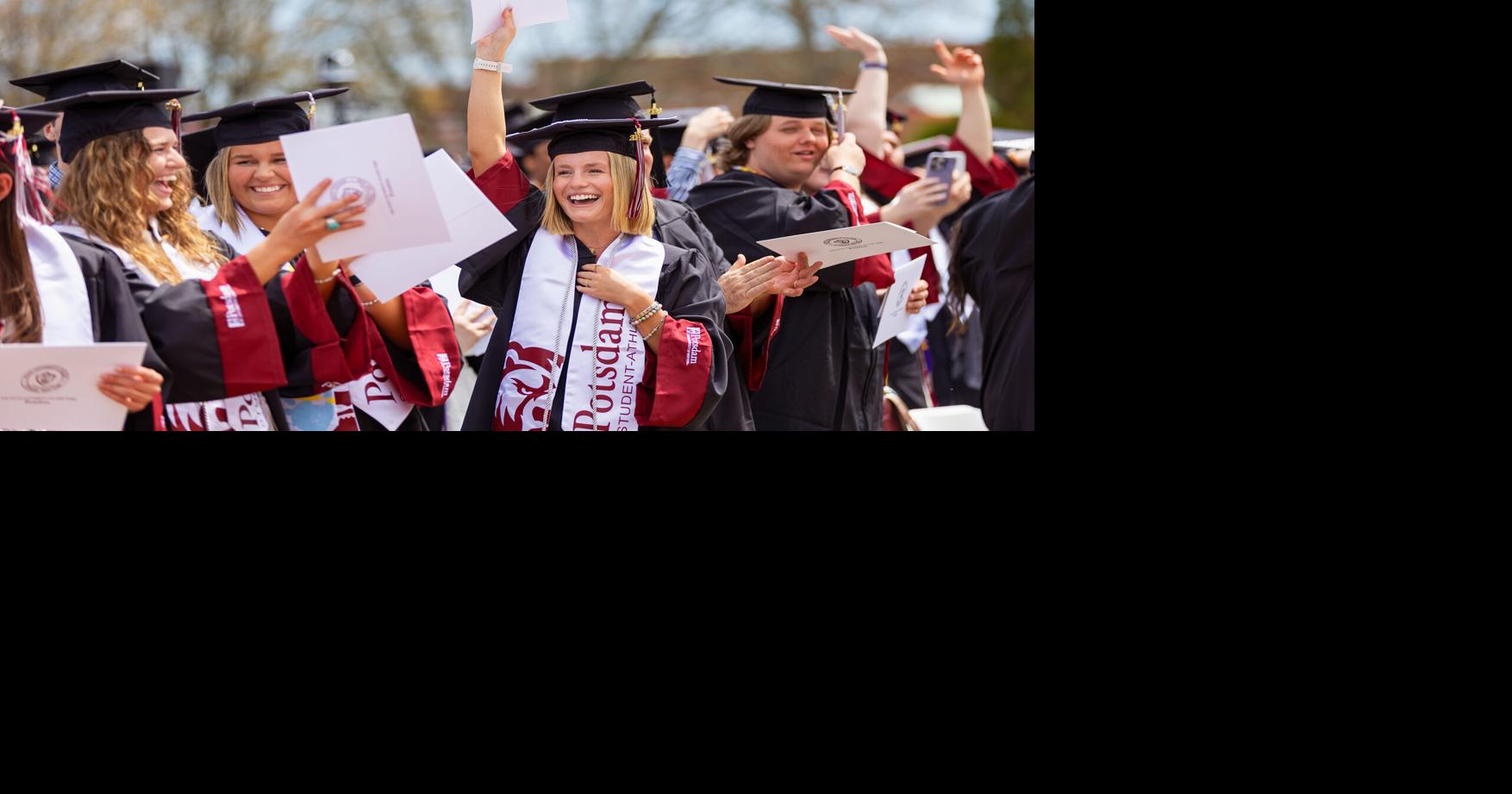 Hundreds cross the stage at SUNY Potsdam’s 206th commencement ceremony