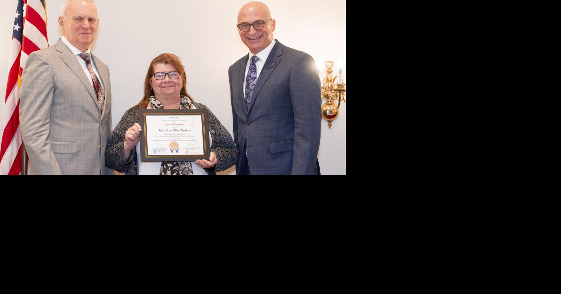 Legislator Chesbro receives honors for completing County Government ...