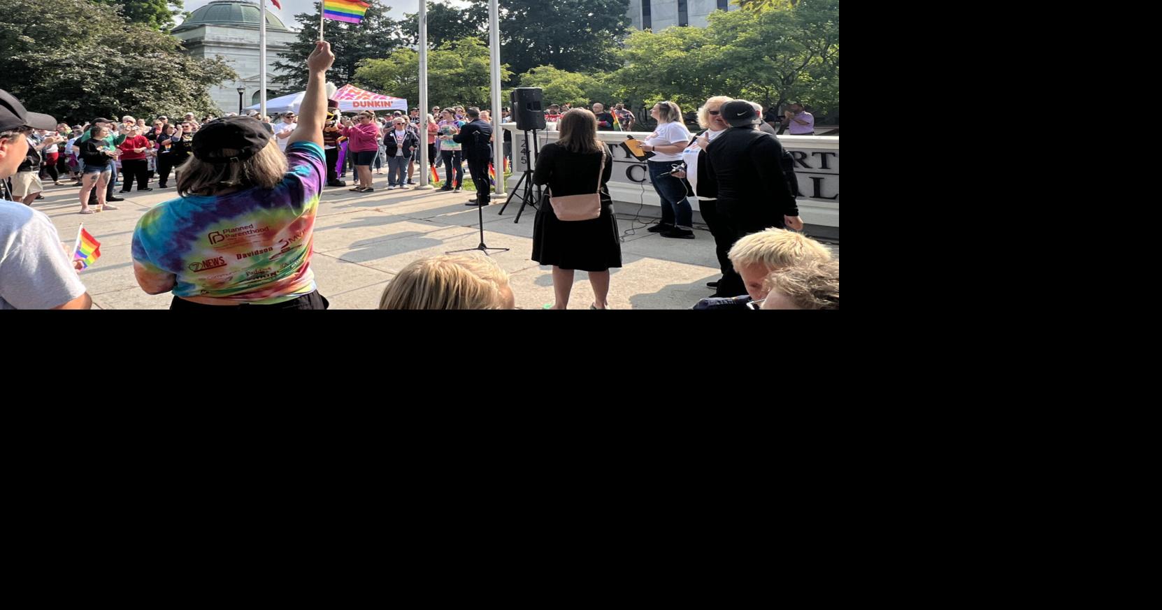 Pride flag raising at Watertown City Hall aims to show “that everybody