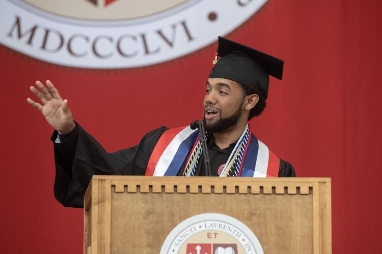 Newell Field House packed for St. Lawrence University graduation
