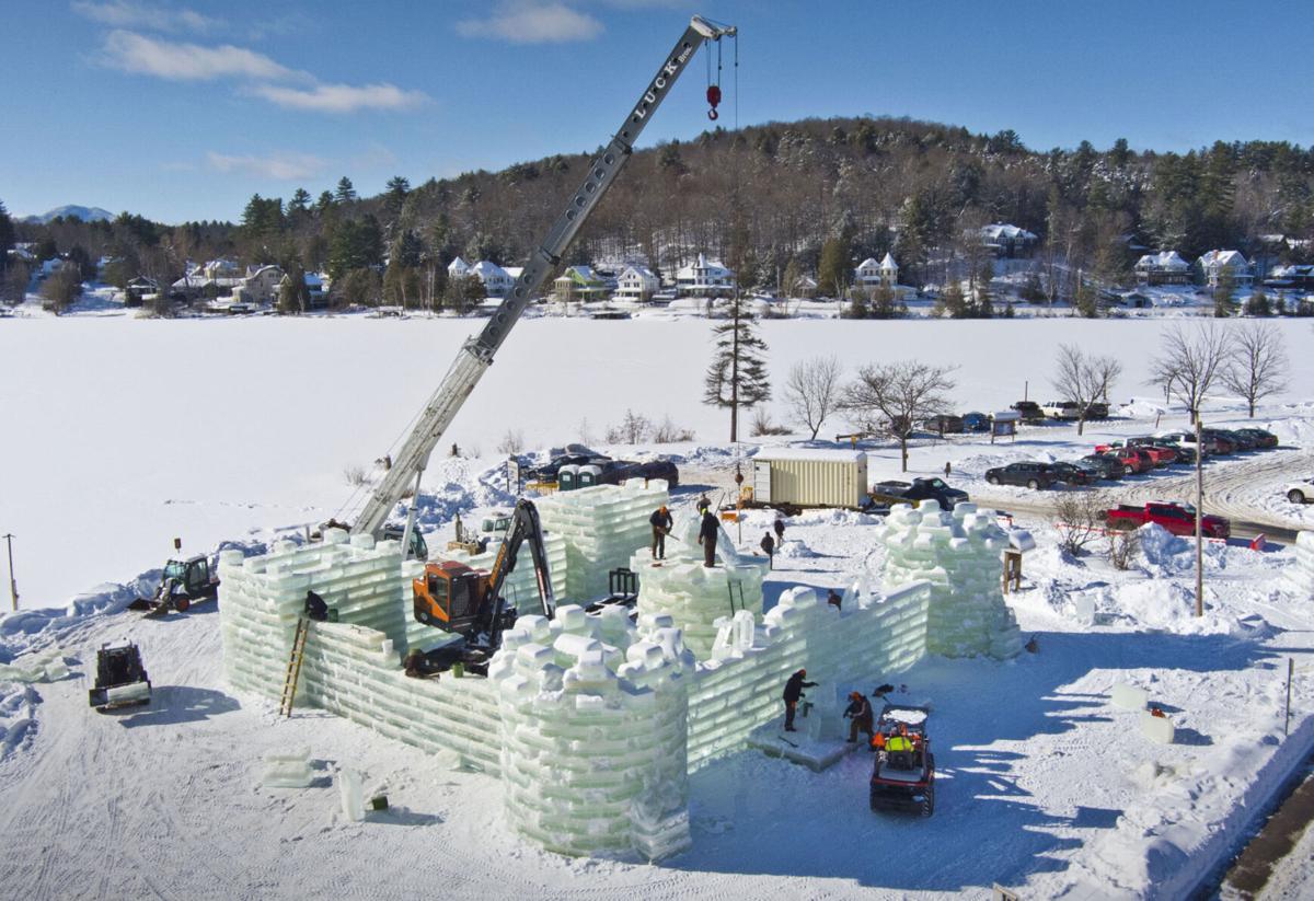 Photos Winter Carnival Ice Palace Is Complete Visitors Urged To Stay Home To Curb Virus Spread Arts And Entertainment Nny360 Com