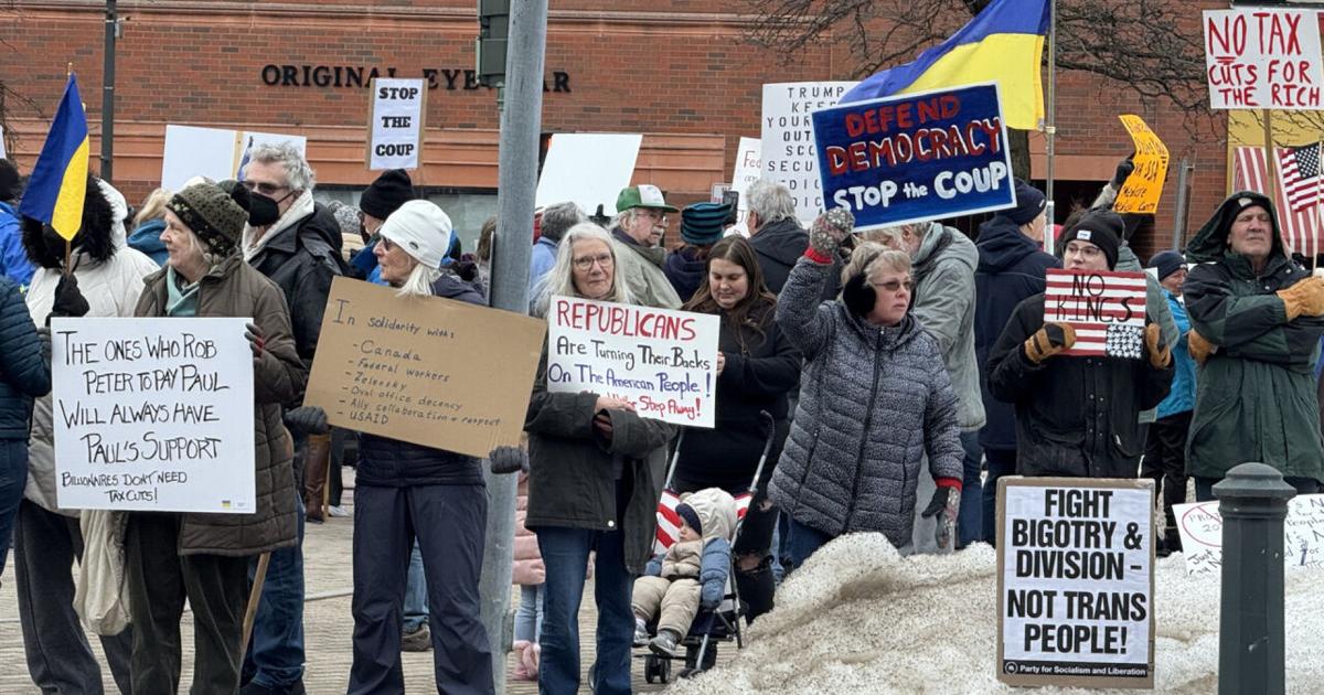 Liberalism Rally Public Square demonstrators rally again for democracy | Jefferson ...