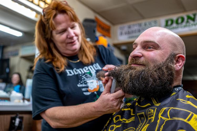 Race to the hairiest face underway after ceremonial Donegal King of
