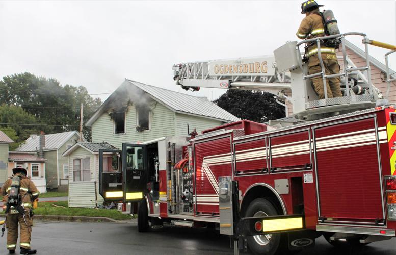 Ogdensburg firefighters battle Washington Street house fire St