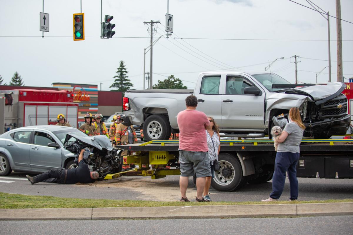 Two taken away on stretchers after headon crash on Watertown’s Arsenal