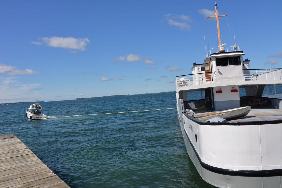 Horne’s Ferry takes solo trip, lands on Carleton Island Monday morning