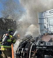 Tractor-trailer fire in Potsdam led to highway closure