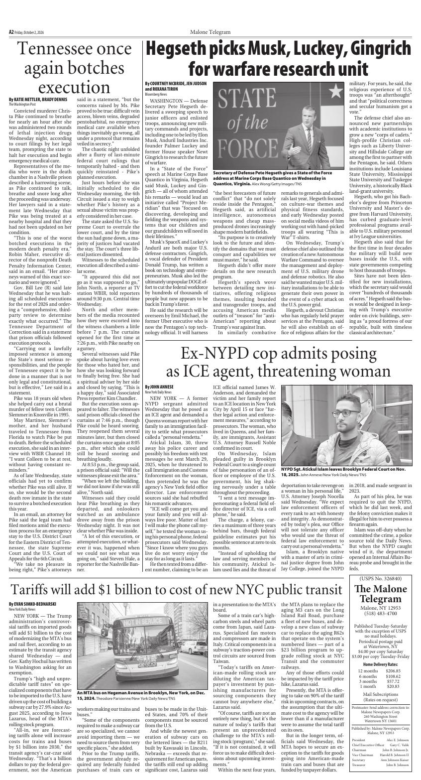 Page A03 | e-Edition | nny360.com