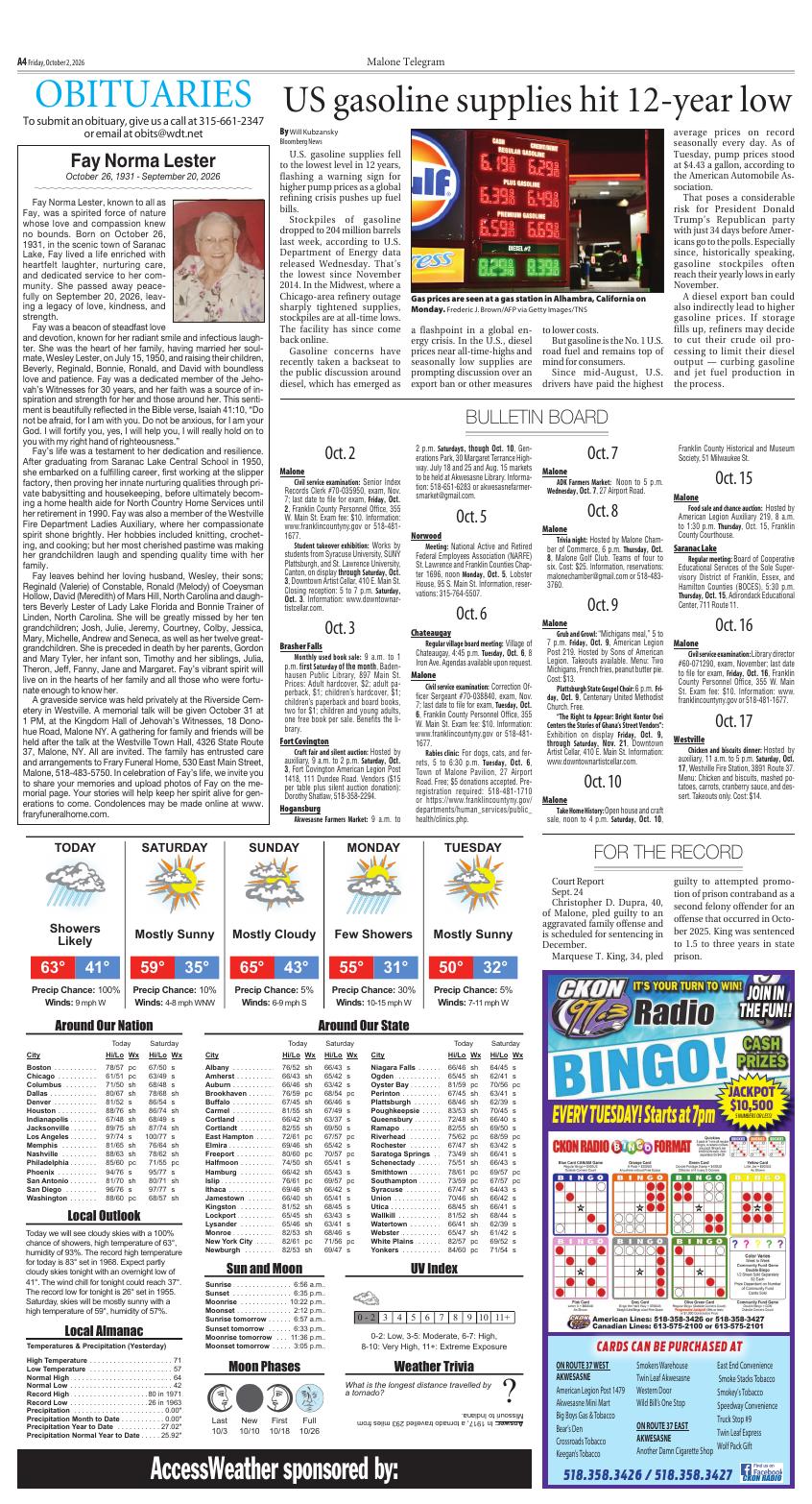 Page A03 | e-Edition | nny360.com