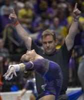 Sarah Finnegan caps decorated LSU gymnastics career with Corbett Award at Greater New Orleans Sports Hall of Fame ceremony