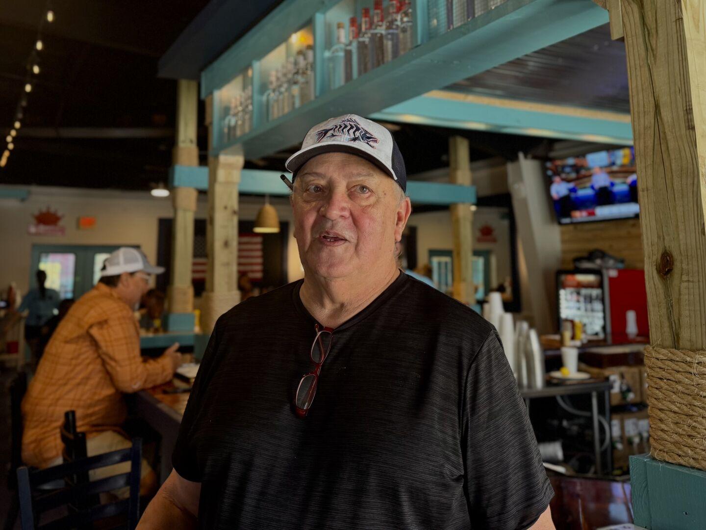 Chef Rickey inside his restaurant