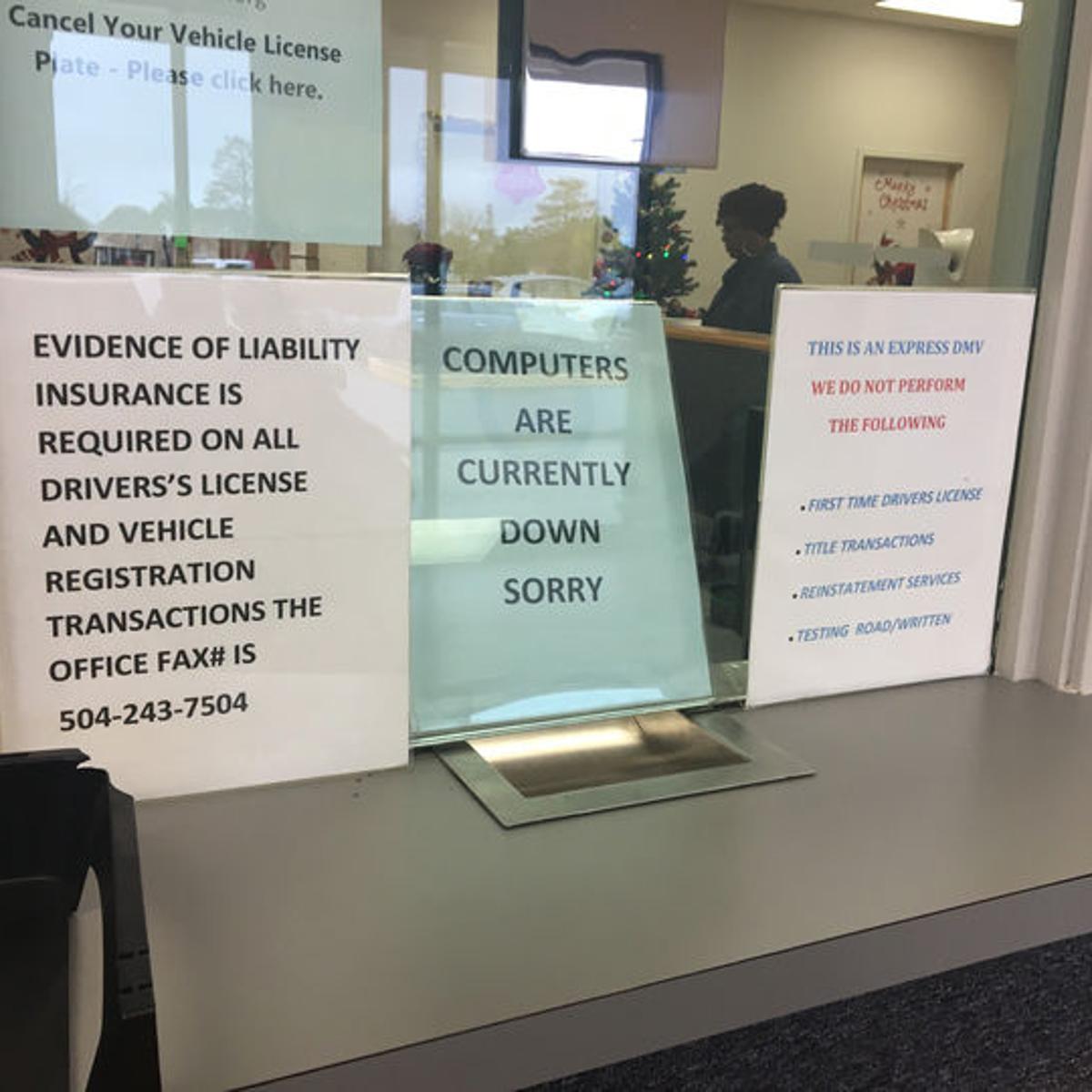 La Office Of Motor Vehicles Reports Statewide Computer System Outage News Nola Com La Office Of Motor Vehicles Reports Statewide Computer System Outage News Nola Com