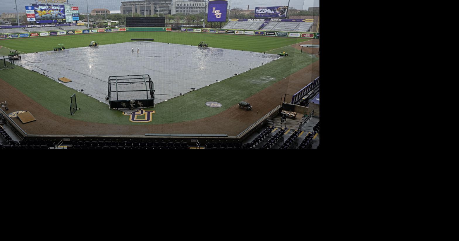 LSU baseball vs. Mississippi State is in another weather delay. Here's what we know