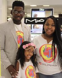 Earl Mackie Jr.'s children, Jordan and Jazmyn, with cousin Lauren