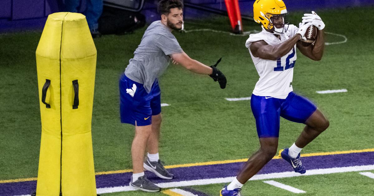 Tryree Adams Kyle Parker, Tyree Adams get first-team reps at LSU practice | LSU ...