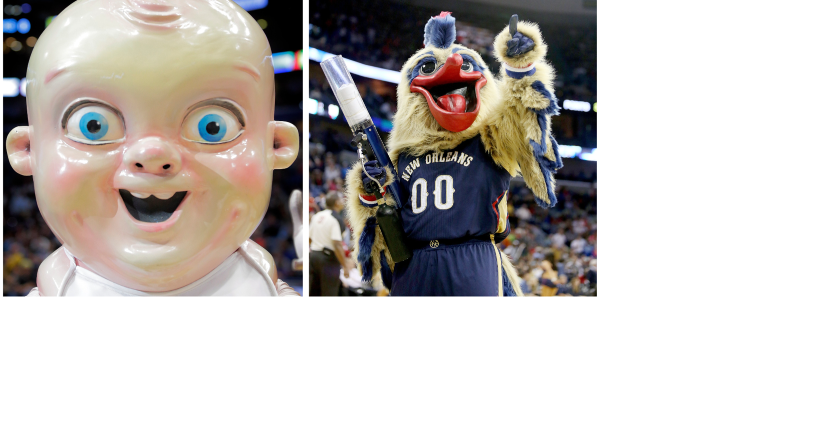 A tale of the New Orleans Pelicans' two creepiest mascots | The Latest ...