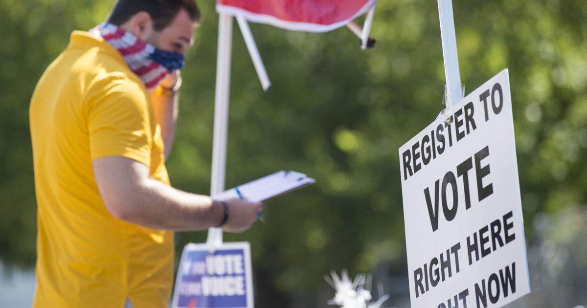 Absentee Vote. Sign Sign up to vote or request absentee ballots at libraries ...