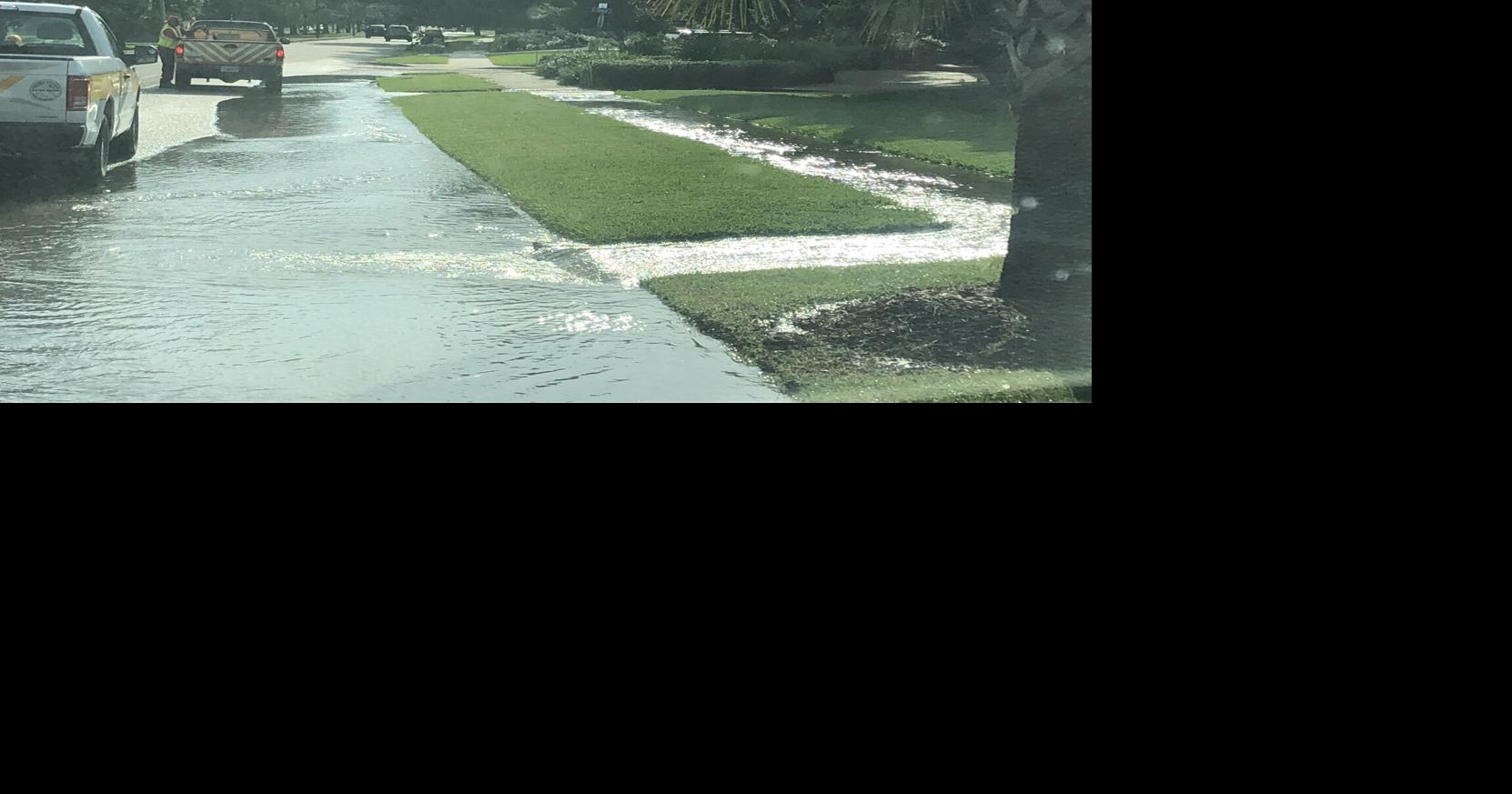 Water mains burst near Lake Vista cutting service to two dozen New