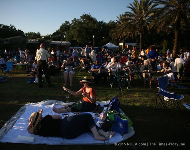 The Louisiana Philharmonic performs during Swing in the Oaks