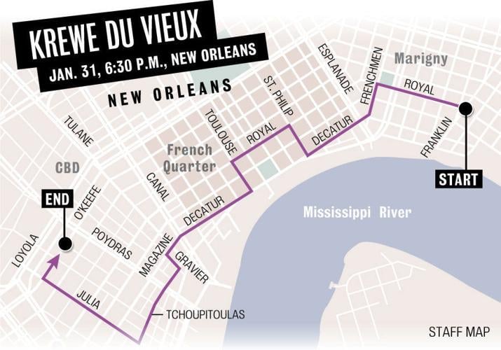 Krewe du Vieux route covered by 70 officers, 'from beginning to end