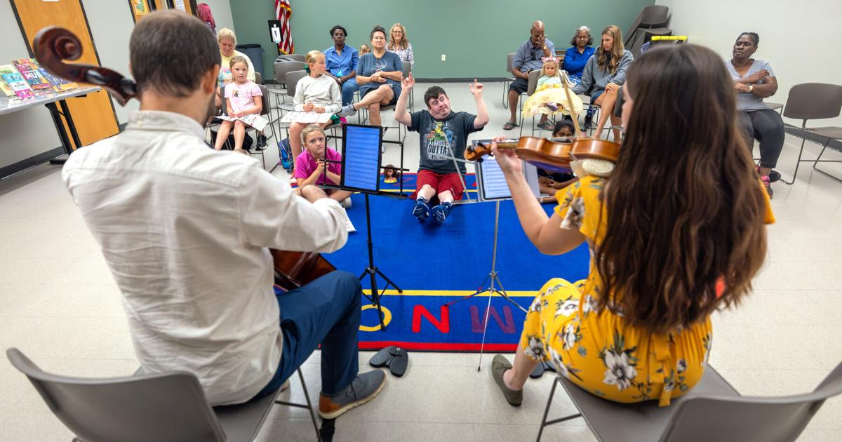 Photos: Members of the Louisiana Philharmonic Orchestra visit St. Charles Parish Library in St. Rose