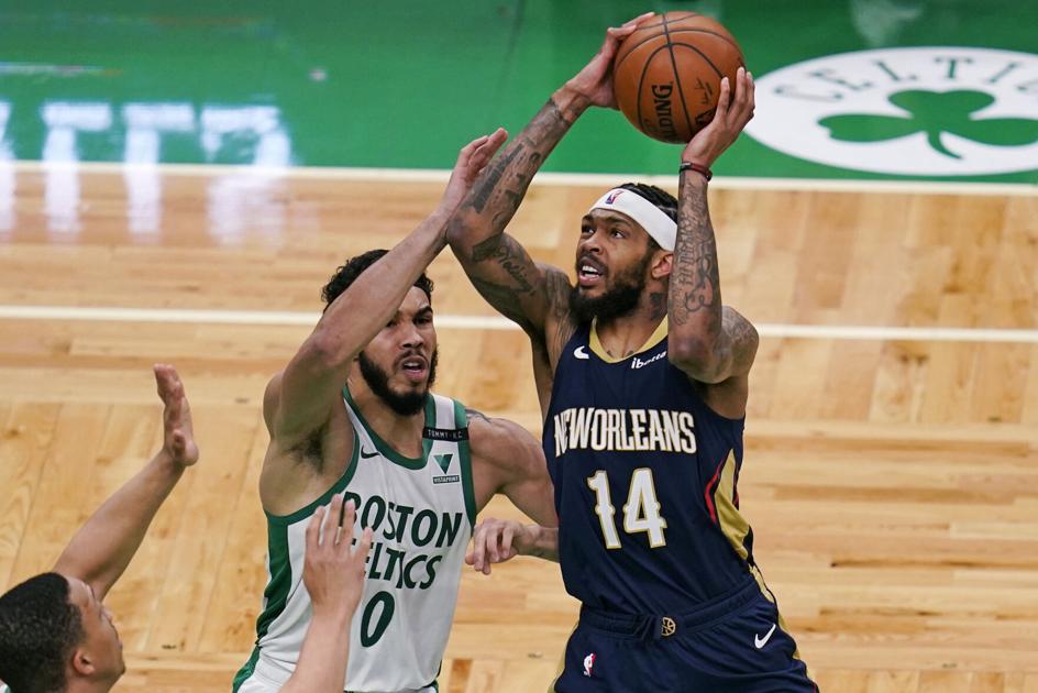 Clutch shot from Brandon Ingram late helps Pelicans sew up win over Celtics