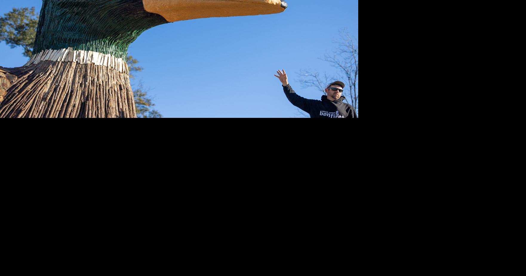 Meet the makers of a giant bonfire sculpture that's burned every Christmas Eve near New Orleans