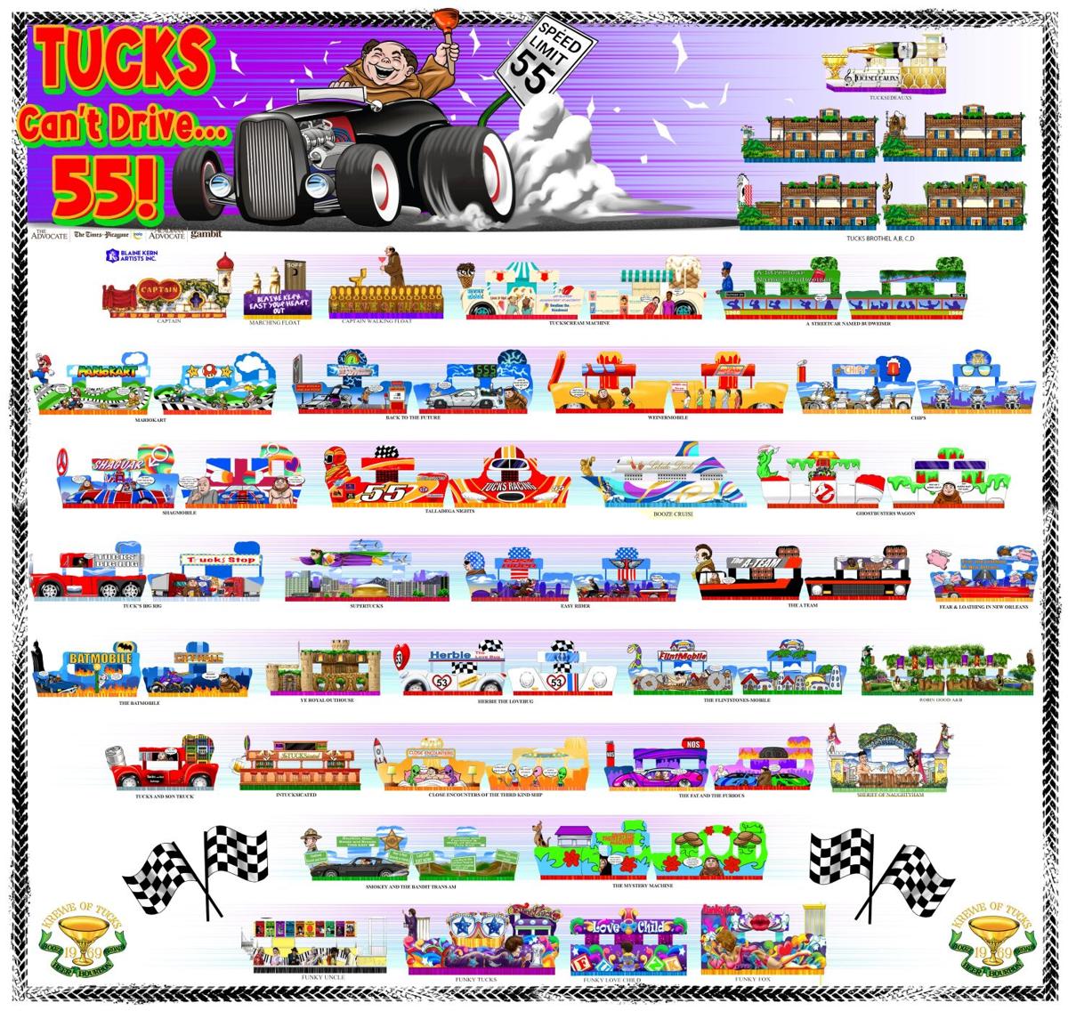 Iris, Tucks parades Route, schedule, how to watch Mardi Gras