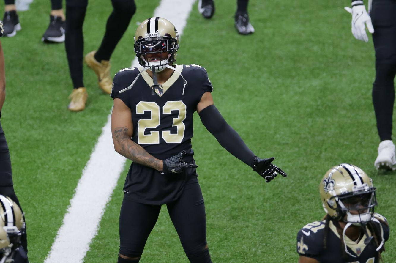 Saints CB Marshon Lattimore leaves the Seahawks game with an injury