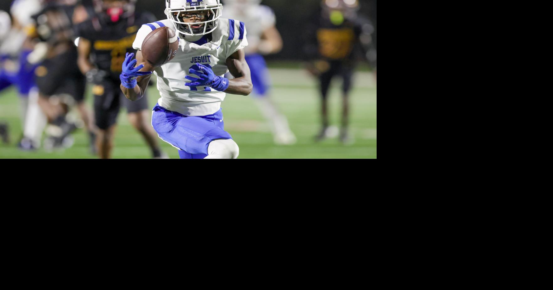 A Jesuit wide receiver is showcasing his ability 'to run past guys' after state track success