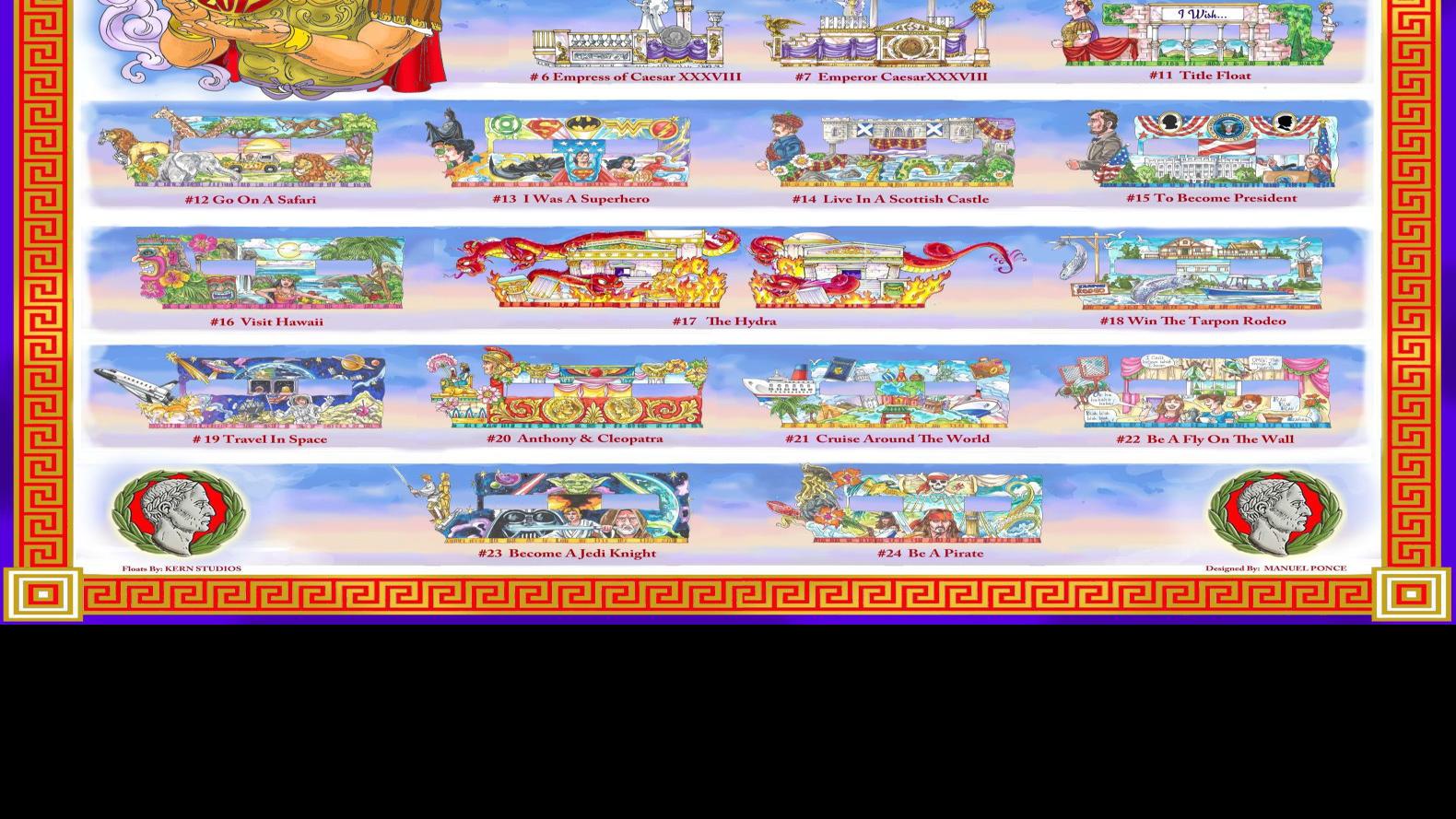 Krewe Of Caesar 2017 Get A Sneak Peek At This Year S Floats