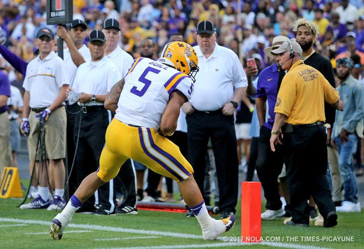 LSU spring game called for lightning delay; game completed indoors