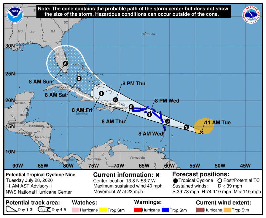 Potential Tropical Cyclone No. 9 forms See initial forecast from