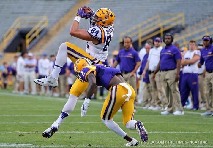 LSU spring game called for lightning delay; game completed indoors Sports