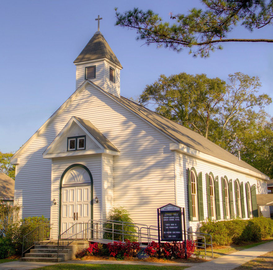 Mandeville Bible Church, established in 1876, breathes history on