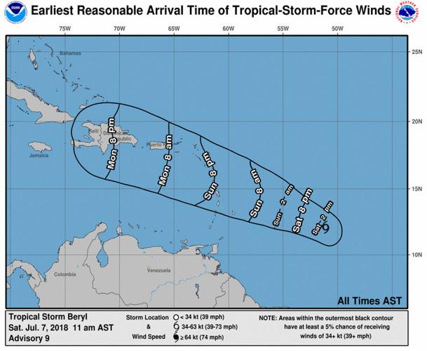 Beryl downgraded to a tropical storm | Archive | nola.com