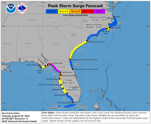 Hurricane Idalia to bring 'catastrophic' surge to Florida | Hurricane ...