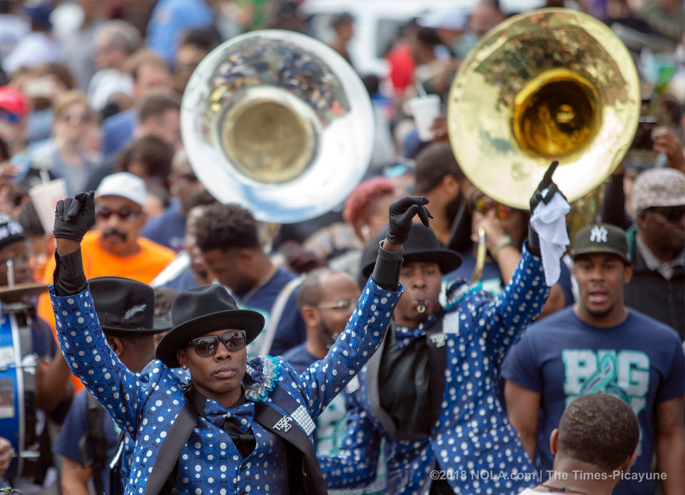 The Treme Sidewalk Steppers celebrate 25th second-line in New