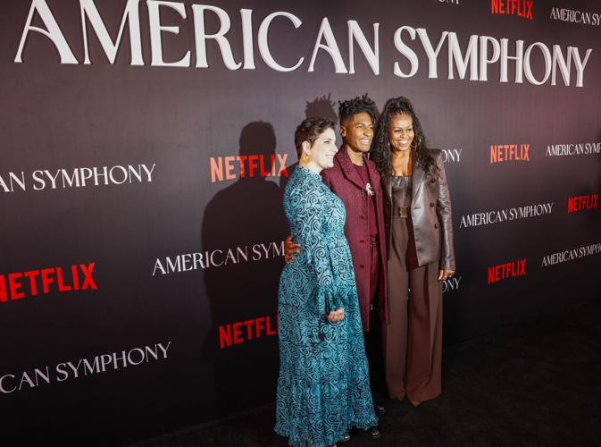 Jon Batiste and Michelle Obama