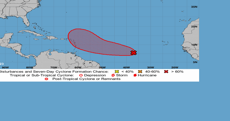 Disturbance west of Africa expected to develop Hurricane Center