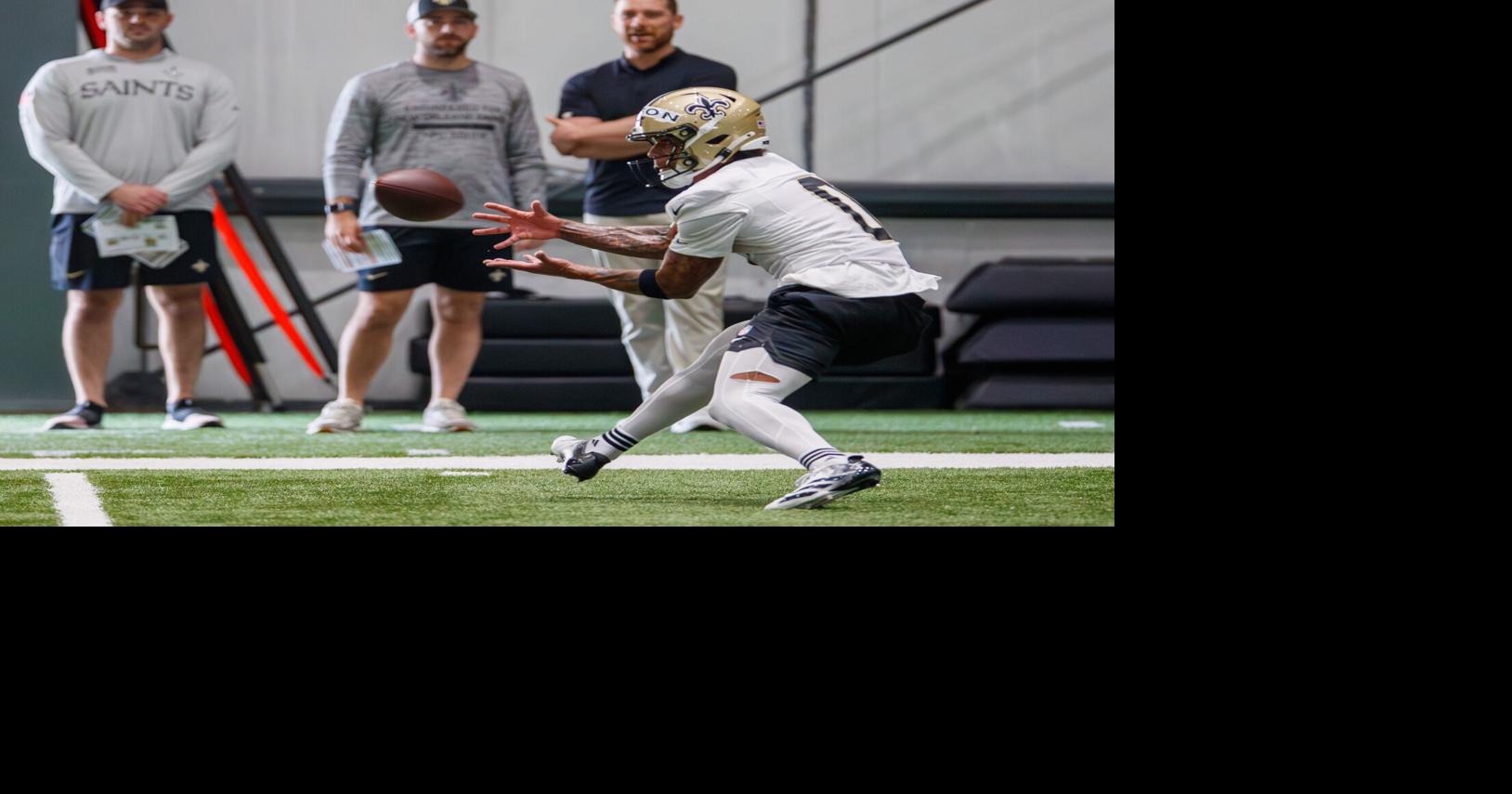 Coverage image for: Saints first-rounder Jordyn Tyson will 'play football tomorrow' after a cautious summer