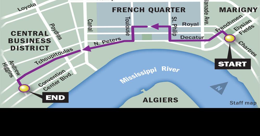 021222 Krewe du Vieux parade route map