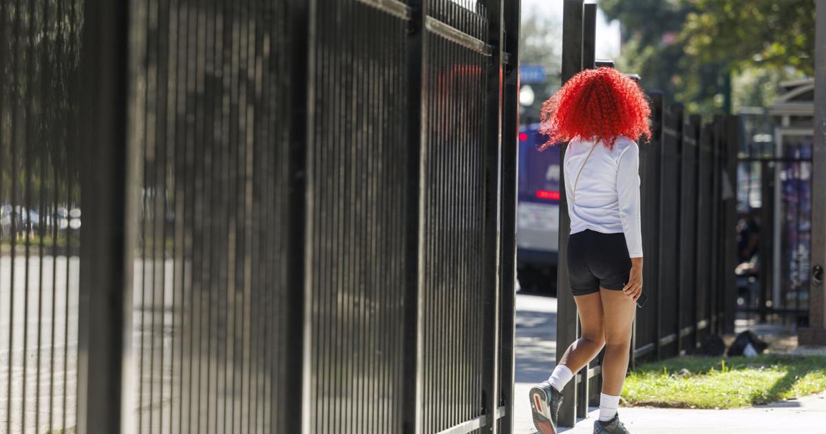A fence just went up around the New Orleans public library. Here's why.