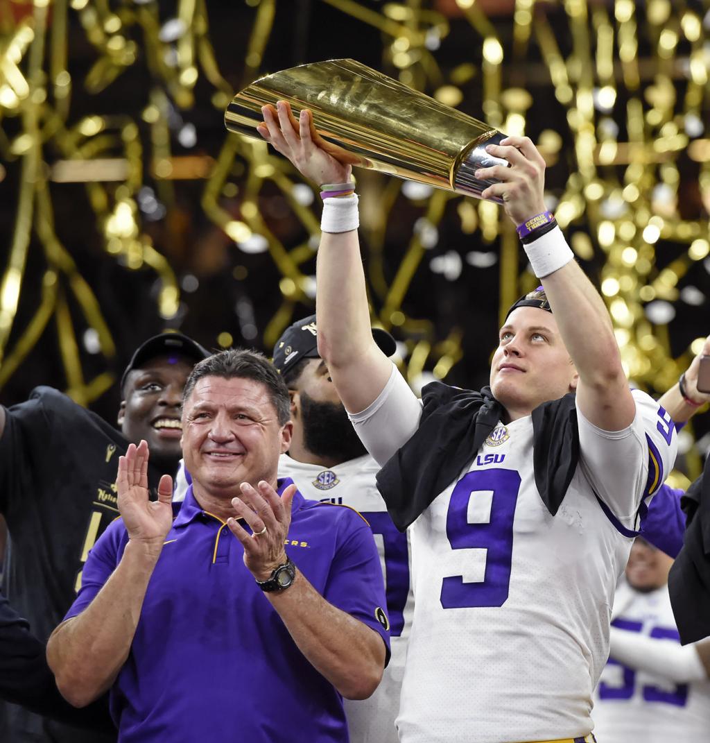 LSU's Joe Burrow to Ja'Marr Chase for the win in the Dome — but to Saints  fans' dismay - The Athletic