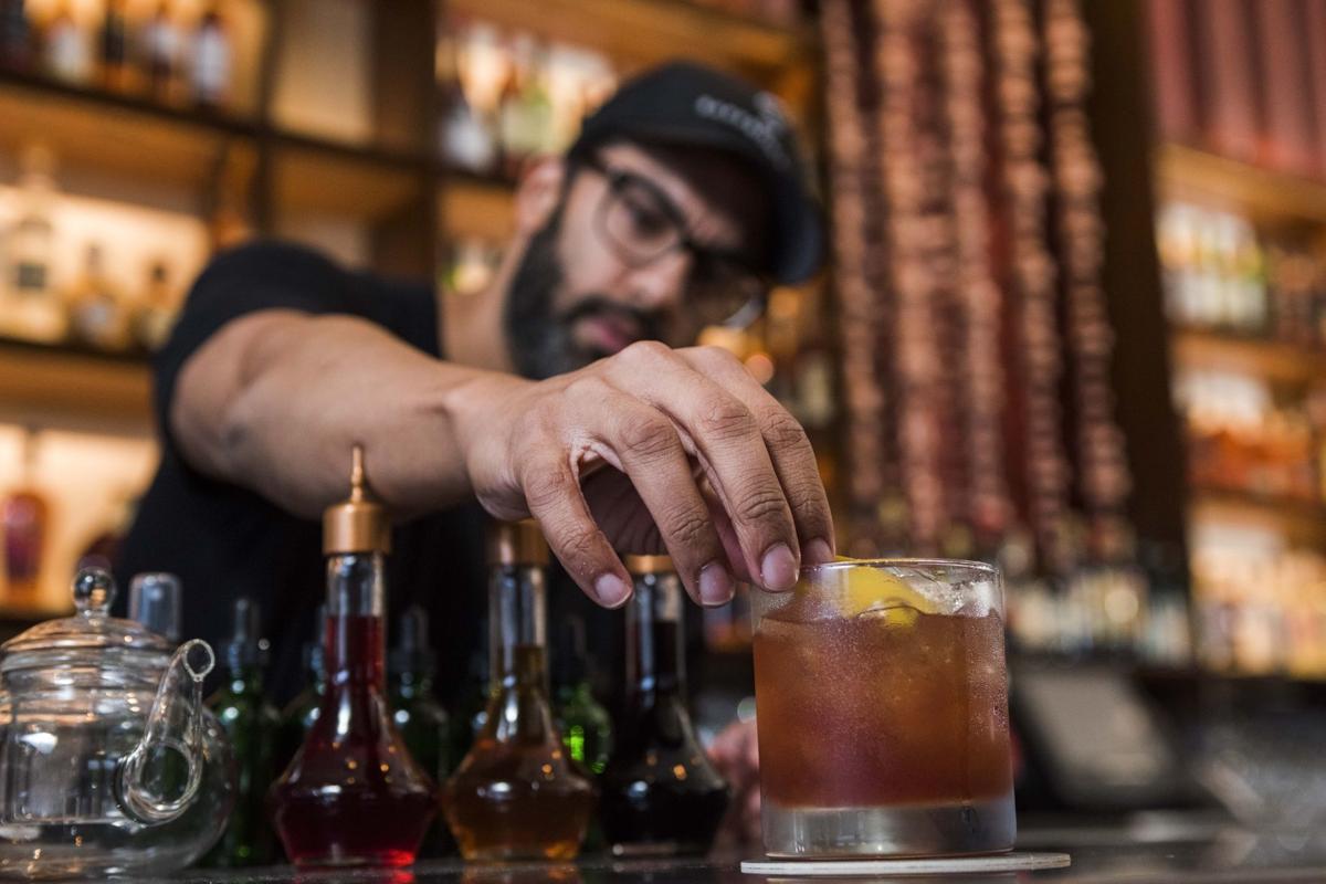 Take an old fashioned cocktail, add the holidays and some New Orleans