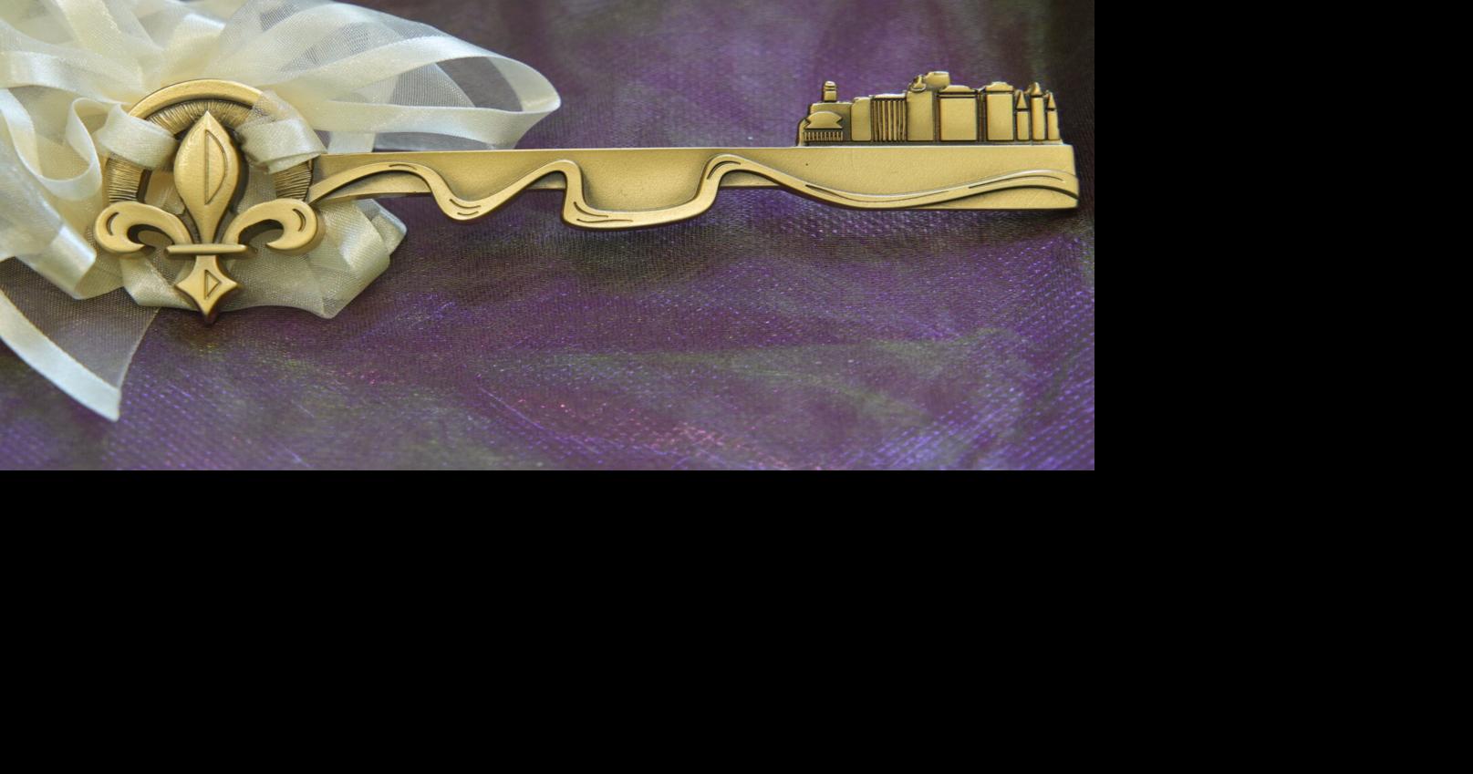 Mayor Helena Moreno and Adler's Jewelry designed a new key to the city of New Orleans