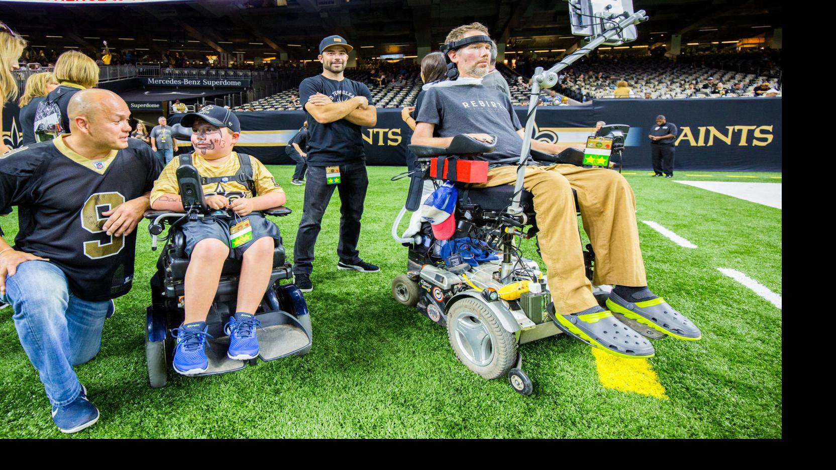 Steve Gleason with the intense Dexter themed costume at the Saints game  last Sunday : r/NewOrleans